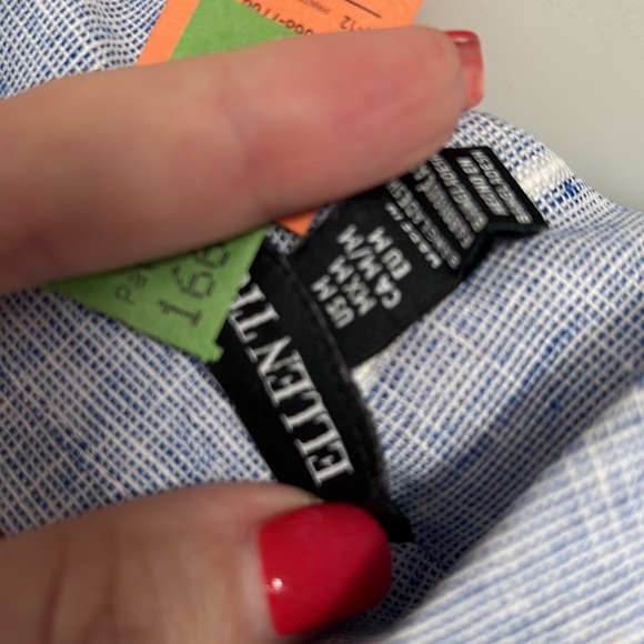 Linen ladies blouse M - Picture 3 of 4